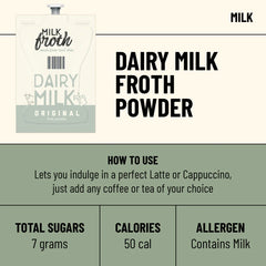 Poudre pour mousse de lait originale